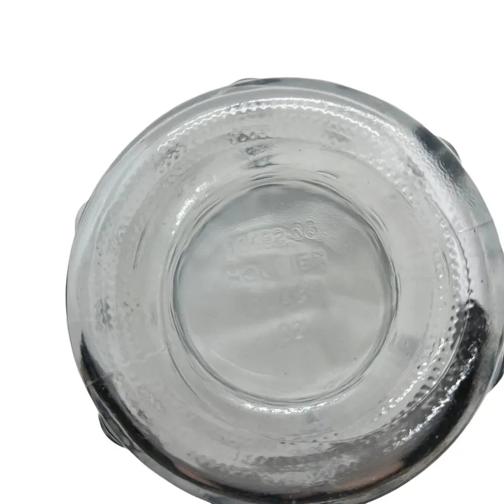 Hoosier Glass Bubble Glass Clear Vase 8.5 inches No Chips or Cracks Vintage